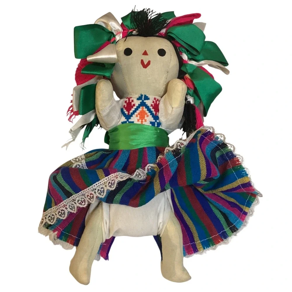 Mexican Rag Doll - Lele Doll - Maria Doll - Muñeca Maria Mexicana Articulated